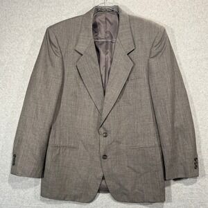 Finchley‎ Fifth Avenue Blazer Wool Blend Two Button Gray Mens Suit Jacket 42R